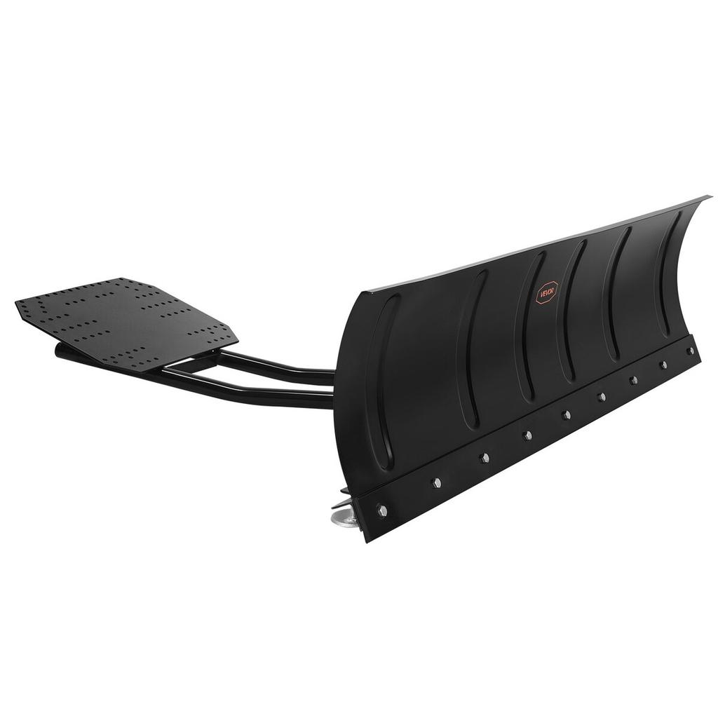 Snow Plow Kit, 1524 mm Universal Snow Plow Attachment, Height & Left-Right Adjustable, Quick To Detach, Steel ATV Scrape Blade, 3 Mount Options,
