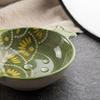 4PCS Underglaze Color Ceramic Dipping Dish Ceramic Mini Fruits Bowl Fish Shaped Dish  Home