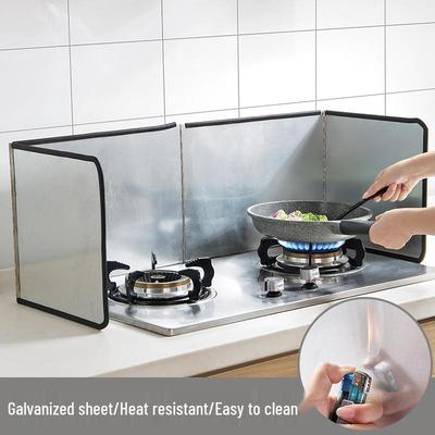 Gaskochfeld Hitzedämmender Öl-Spritzschutz