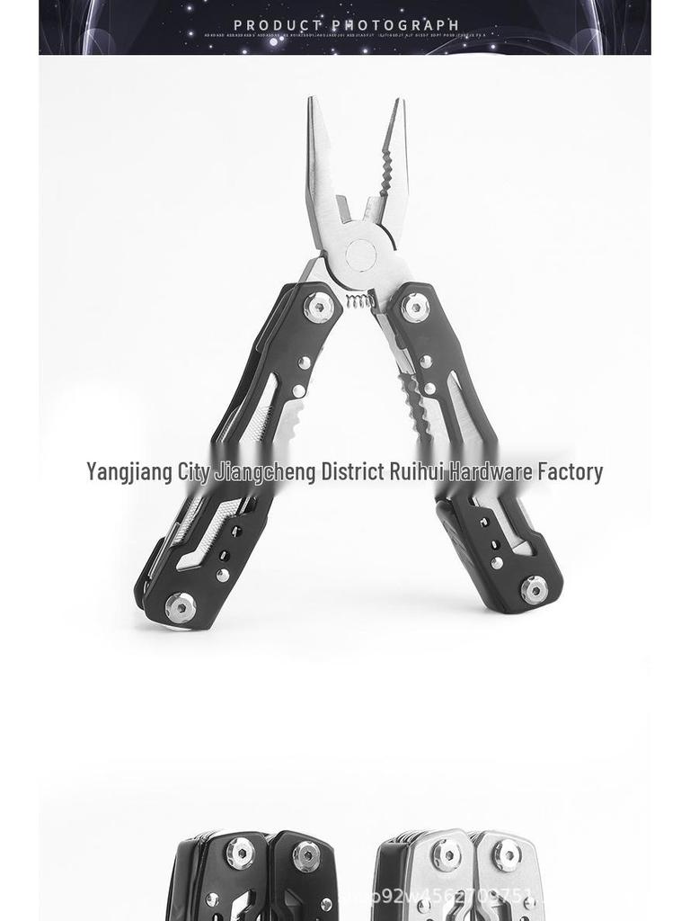 New Multi-Functional Outdoor Tool: Portable Folding Knife with Lock and Pliers, Ideal Gift for Outdoor Enthusiasts