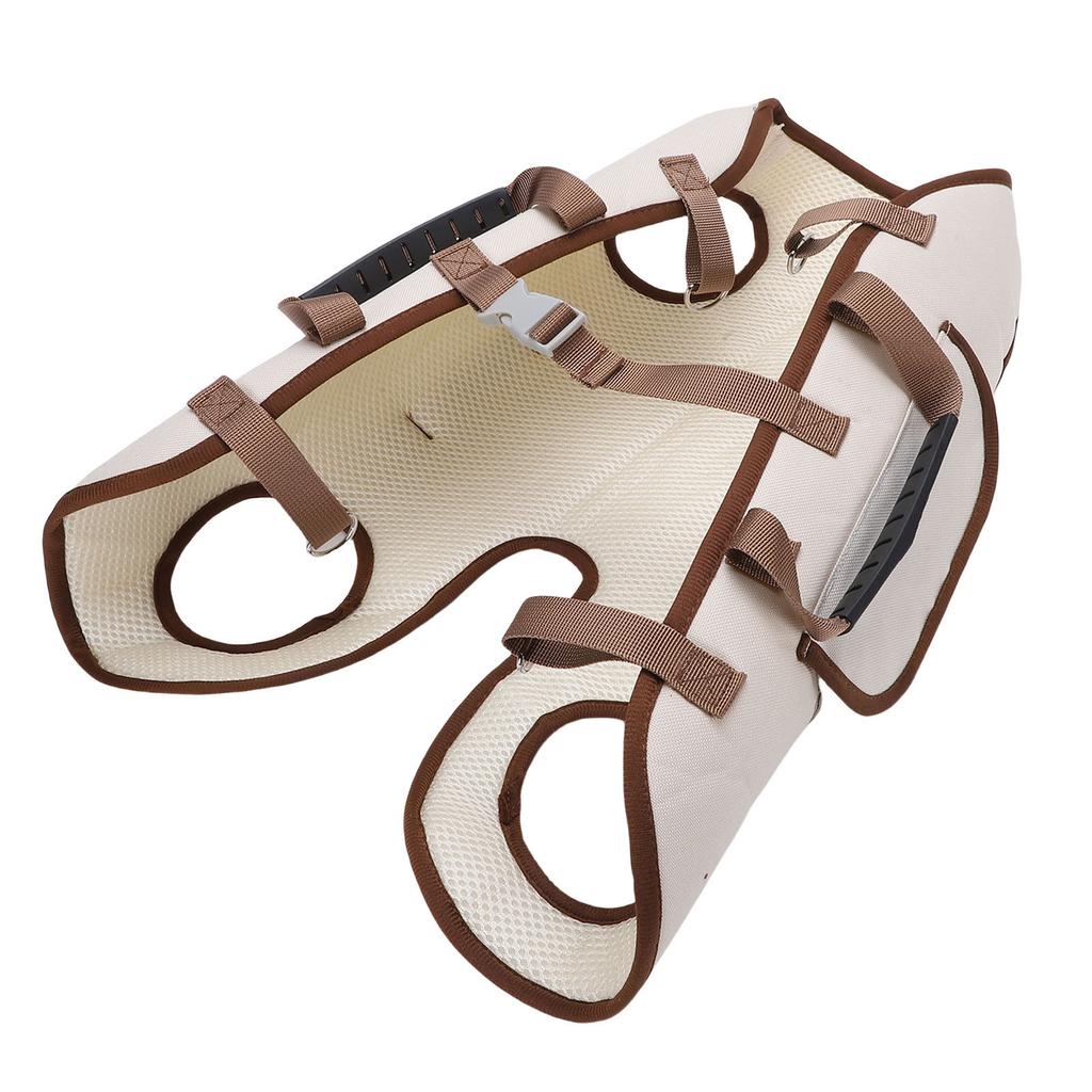 Pet Lift Harness Breathable Portable Pet Sling Carrier with Leash Shoulder Straps for Dog Cat Outing S