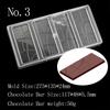 Chocolate Bar Mold  Baking Confectionery Tools  For Cake Decoration Pastry Polycarbonate Chocolate Mold