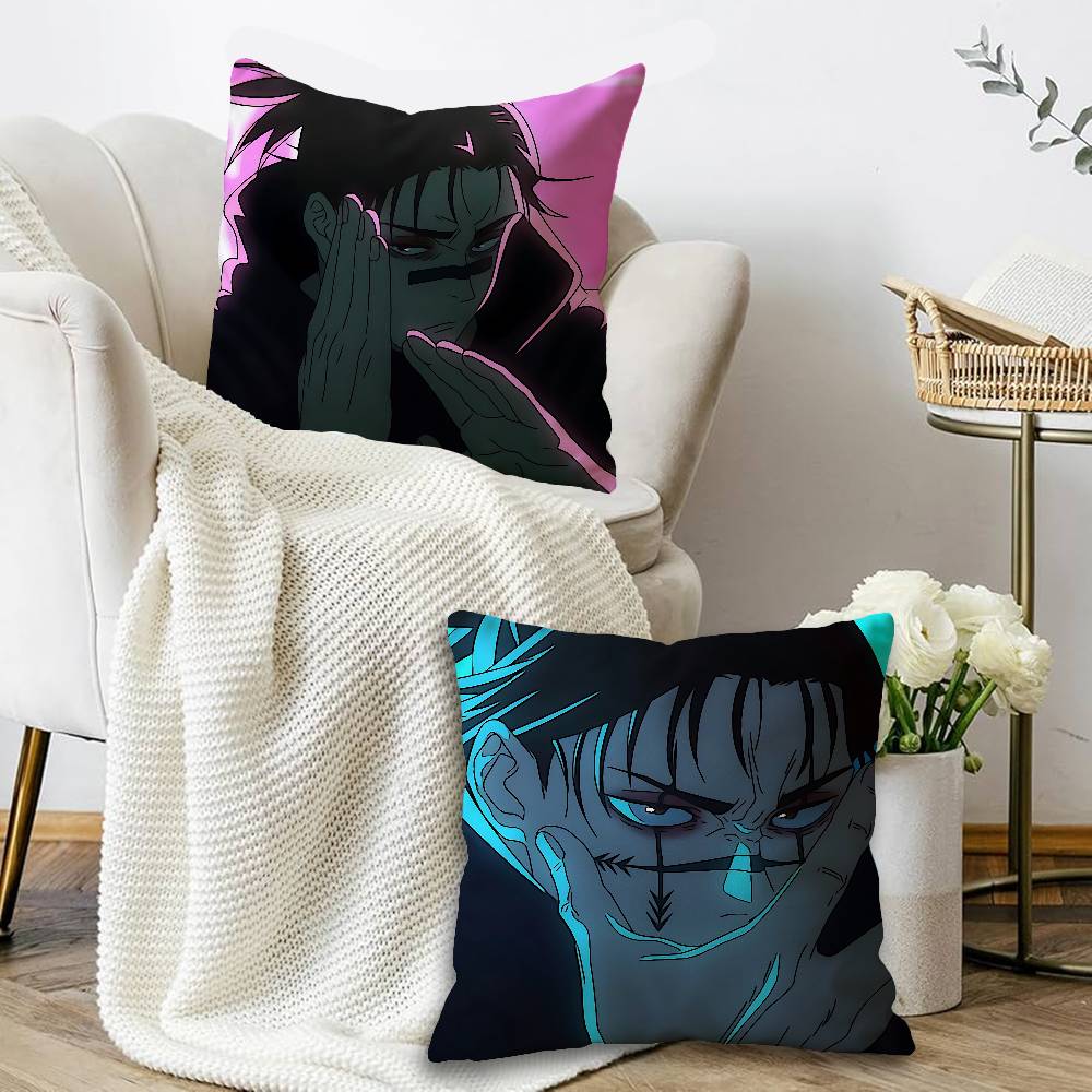 Cartoon Choso Jujutsu Kaisen Anime Maple Design Cushion Cover Happy Autumn Harvest decor Holiday Decorati Pillow Cover