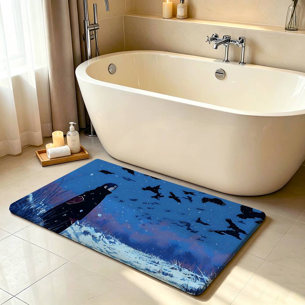 Cool-naruto-S Classic Carpet Bathroom Anti-slip Mat Door Mat Home Decoration Mat Entrance Door Mat Scratch-resistant Door Mat