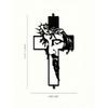 11.8 Inch Metal Cross Wall Decor Jesus Christian Religious Art for Home Indoor Outdoor Garden Hanging Faith Gift Easter Rustic Spiritual