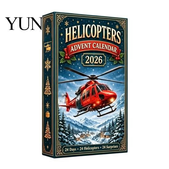 Einzigartige Weihnachtsdekorationen Flugzeug Adventskalender 2026, Flugzeug Spielzeug Countdown-Kalender, 24 Tage Weihnachten Heimdekorationen mit Modellen, 2D