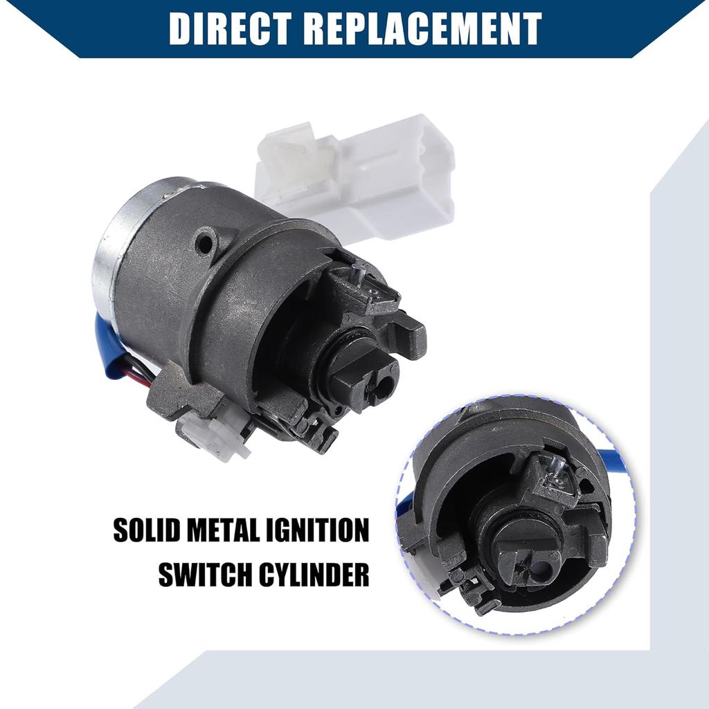 No.81920-1EA00 Car Ignition Switch Lock Cylinder with 2 Key for Hyundai Accent Sedan 2006-2011 / Steering Lock Cylinder Set/Durable / 1 Set/Silver