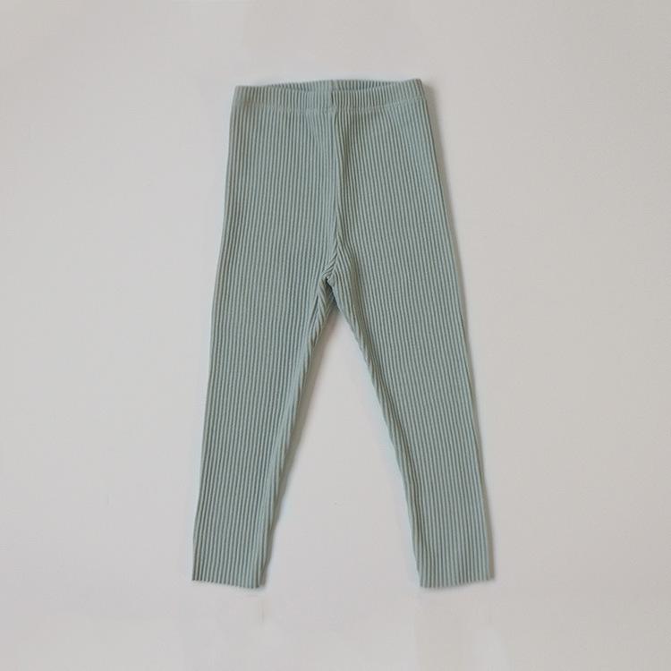 Autumn Ribbed Cotton Leggings for Babies and Kids - Multicolor Pajama Pants