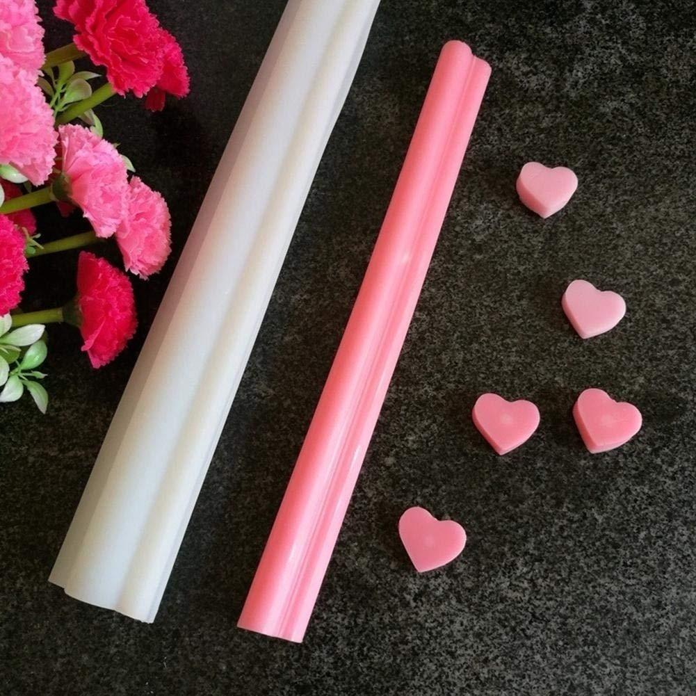 1PC Pipe Mould Long Silicone Tube Mold Heart/Round/Star/Square/Flower/Moon Shaped Soap Mold Diy Soap 3D Candle Mold