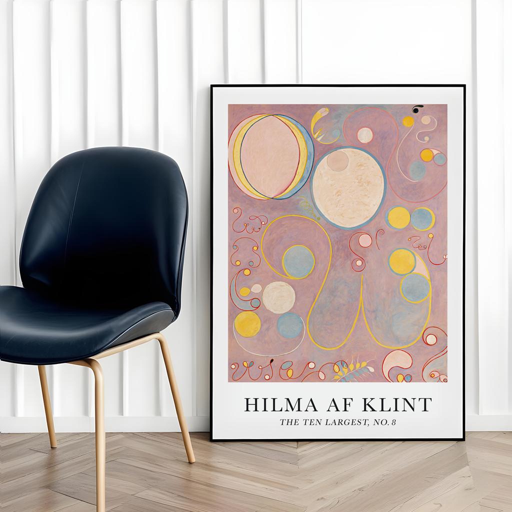 Poster Hilma Ten Largest Różowe Pink