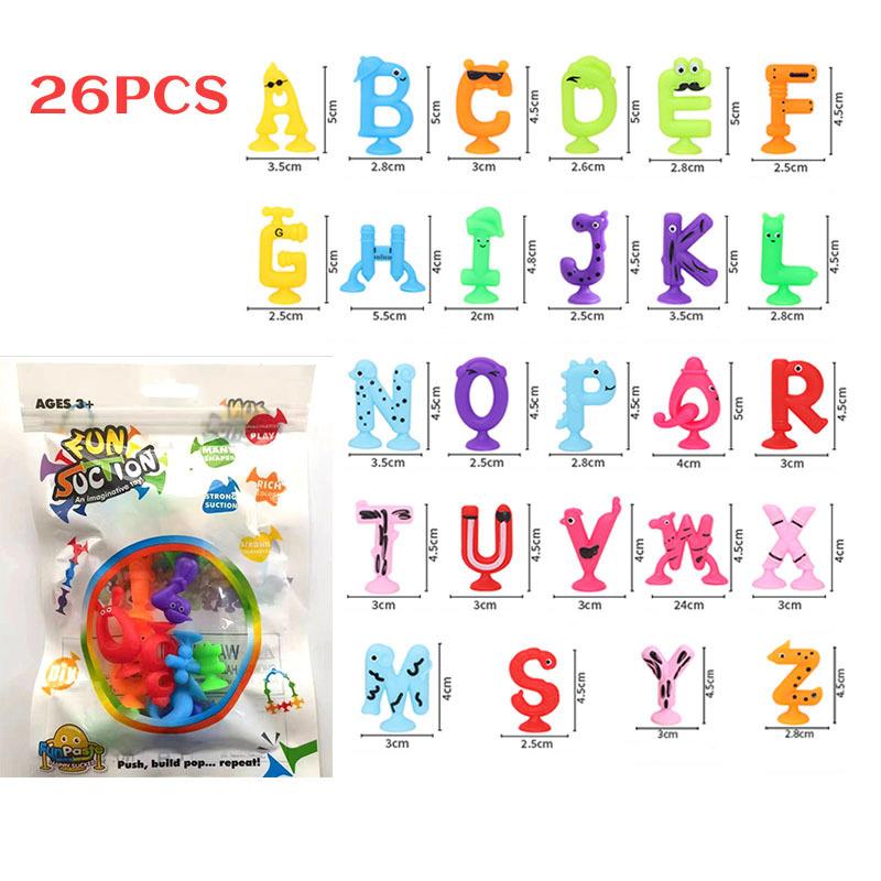 Toys Suction Cup Toy Soft Silicone Building Blocks Toy Sensory Suction Toy Bath Set for Parent Interactive Game Kids Children