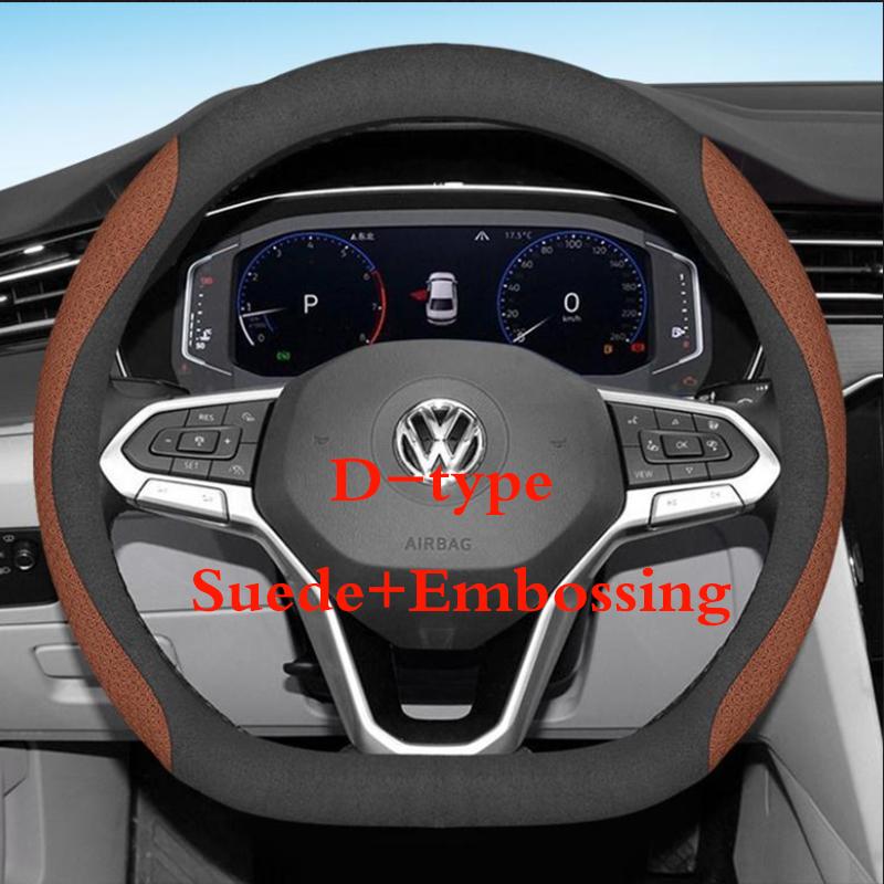 O-Typ Lenkradbezug für VW Sharan Passat Caddy Touran Tiguan Golf Polo Teramont Atlas T-Roc T-cross