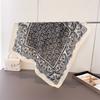 Classic cashew imitation velvet herringbone pattern cotton and linen small square scarf silk scarf headscarf shawl decorative scarf scarf