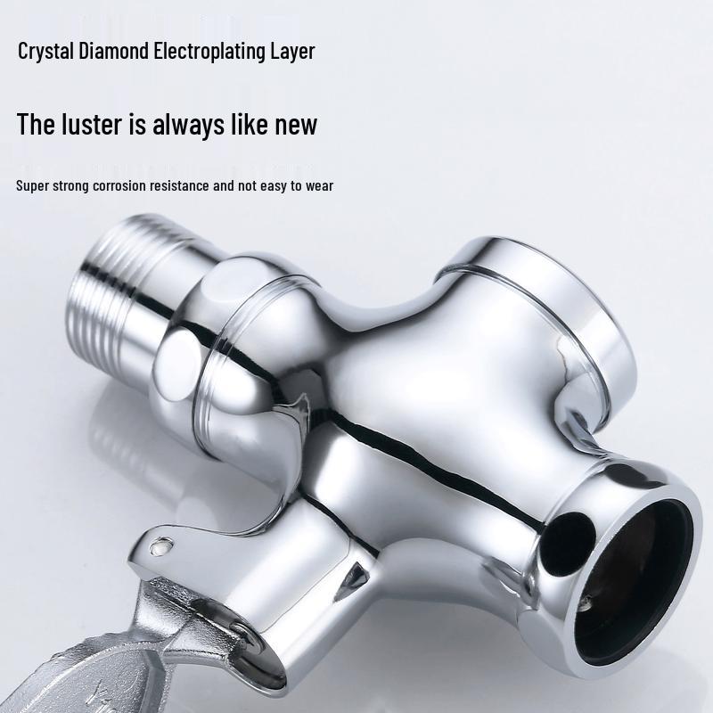 XMSJ All-Copper Foot Pedal Squat Toilet Flush Valve