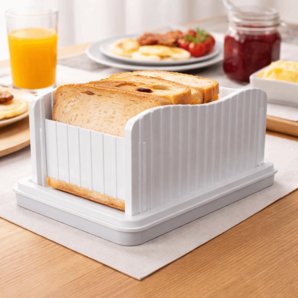 Adjustable Width Toast Slicer Foldable Bread Cutting Guide Bread Slicing Plate  Easy To Store