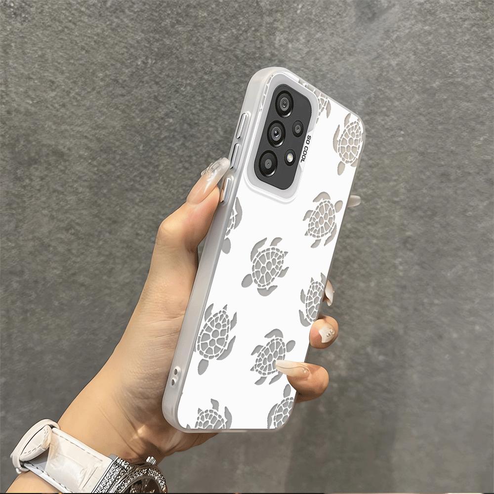 Capa para Samsung Galaxy A13 A54 A32 A36 A14 A56 A12 A17 A52 A16 A34 A25 A73 A72 A23 A71 Capa de Telefone Tartaruga Criativa