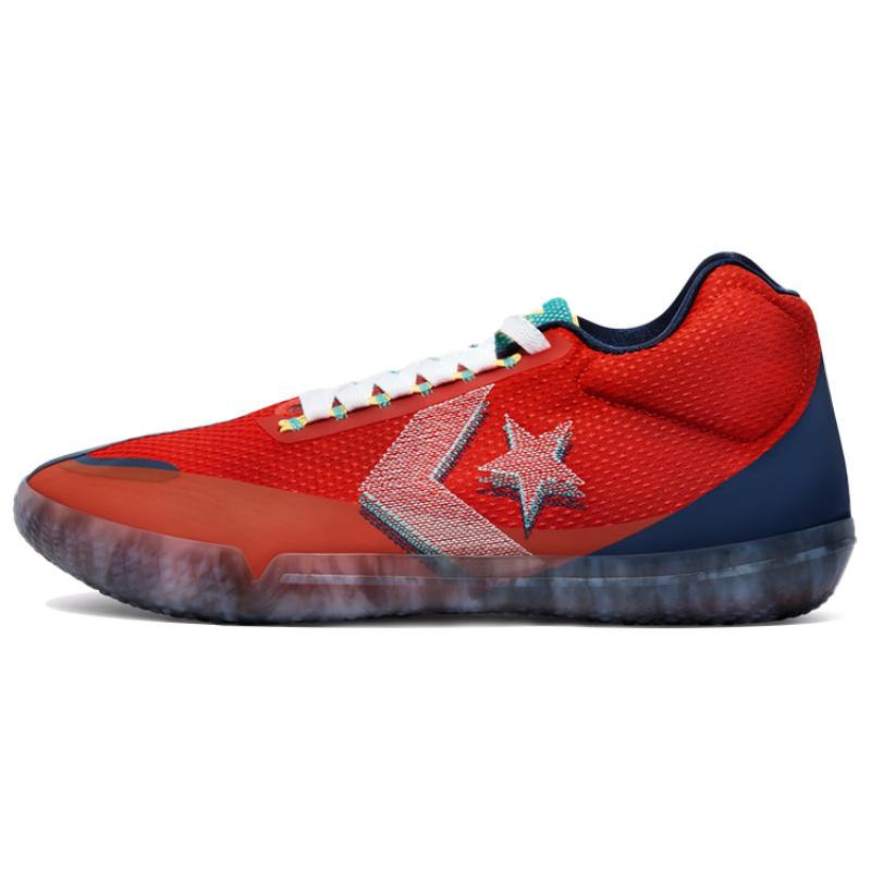 Converse All Star BB Evo Chuck Taylor  Low-top Performance Basketball Shoes Unisex Red and Gray