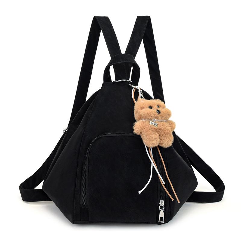 

Large-capacity Backpack, Shoulder Bag, Commuting Multi-functional Bag With pendant чёрный