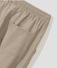 AGOD Single-Pleat Wide Elastic Waist Slacks [Beige]