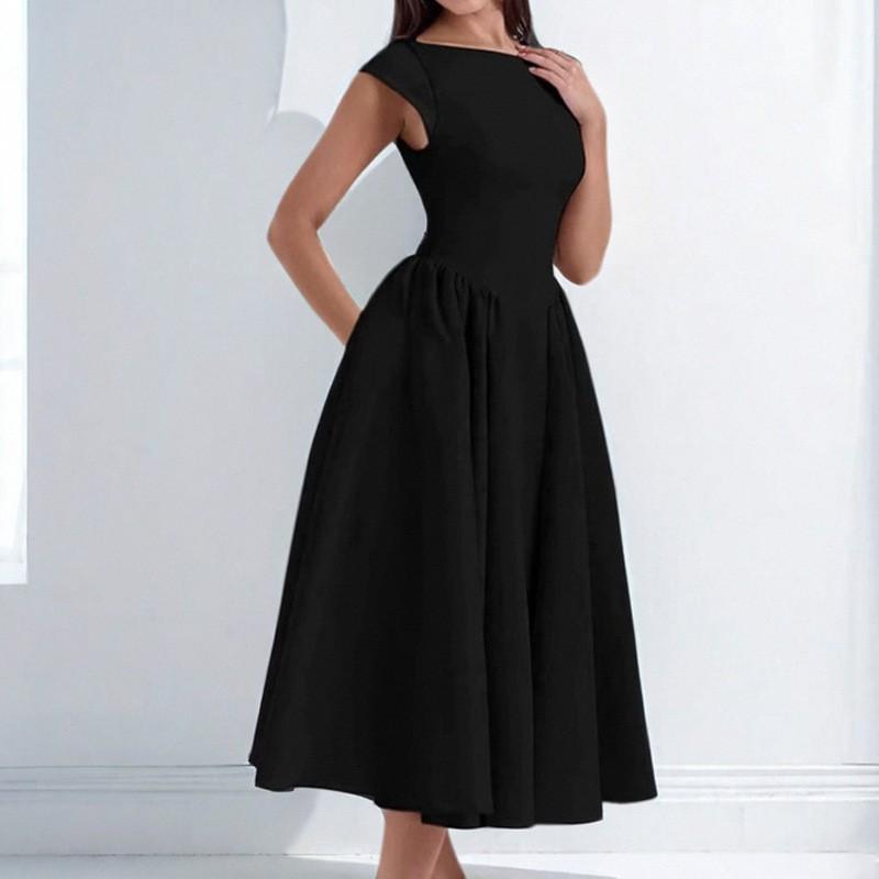 2026 Damenmode Französisch Reine Begierde Elegant Einfarbig Rückenfrei Schlankes Kleid