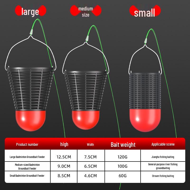 Autumn-Winter Fixed Point Fishing Float and Bait Dispenser for Crucian Carp with Alcohol Rice Granules