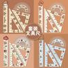 4Pcs Cute Capybara Acrylic Ruler Set – Transparent Drawing & Office Measuring Tools with 30-60-90 Triangle, Kawaii Stationery for Teens