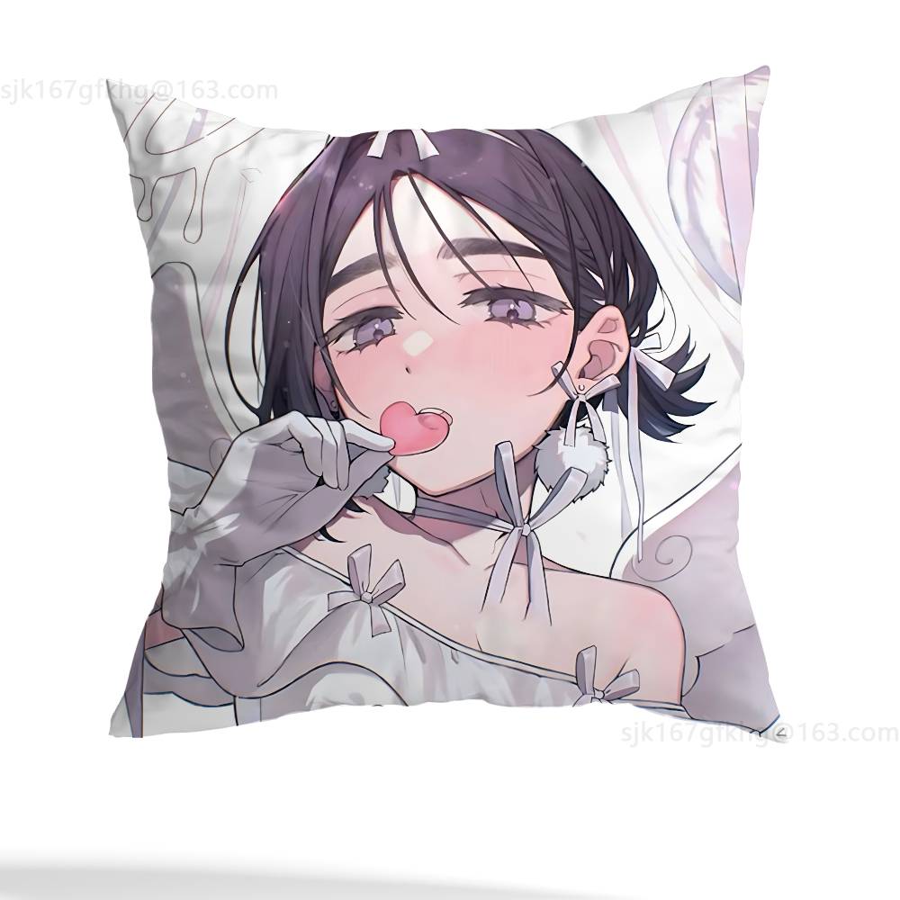 Cartoon Cute Girl Sua pillowcase casual style decoration, suitable for home decoration (excluding pillow core)