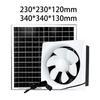 Solar Powered Fan Kit Wall Mount Ventilation