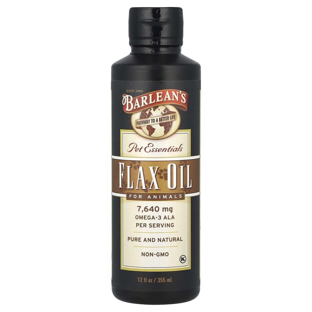 Barlean's, Pet Essentials, Flax Oil for Animals, 12 fl oz (355 ml)