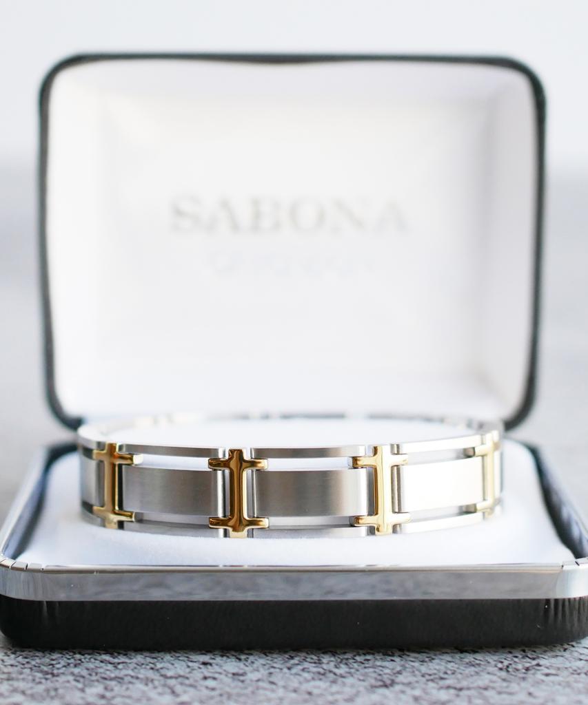 Sabona London 346 Executive Symmetry Duet Magnetic Bracelet