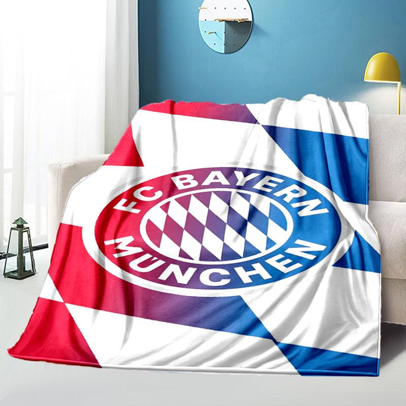 Munich FC Artwork Printed Throws Blanket Soft Flannel Blankets for Couch Bed Gifts for Men Women Picnic Blanket Christmas Gifts