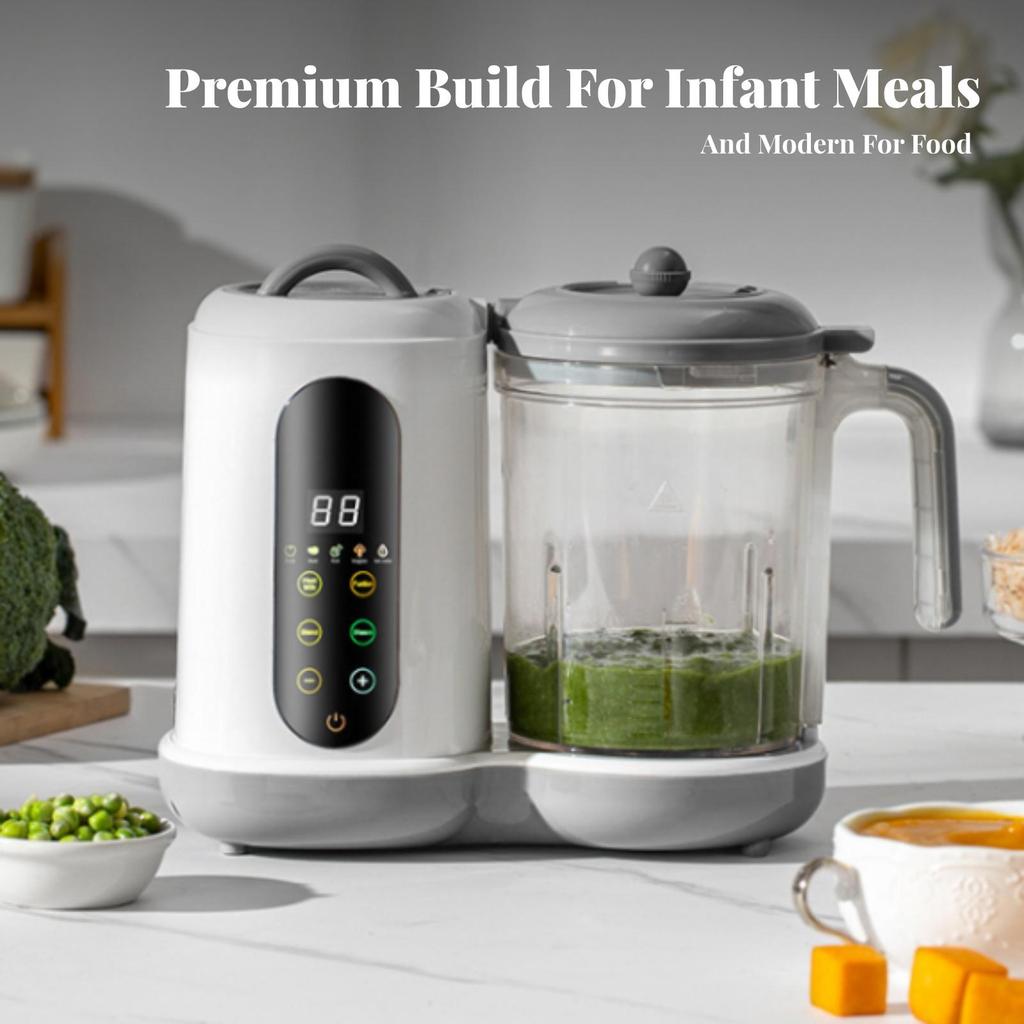 Infant Meal Preparer Steamer Steaming Blender Transparent Jug Puree Maker for