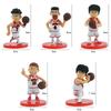 Basketball Q Edition Five Piece Set Sakuragi Hanamichi Ryukawa Maple Shobei Basketball Team Doll Handmade Ornament Decoration