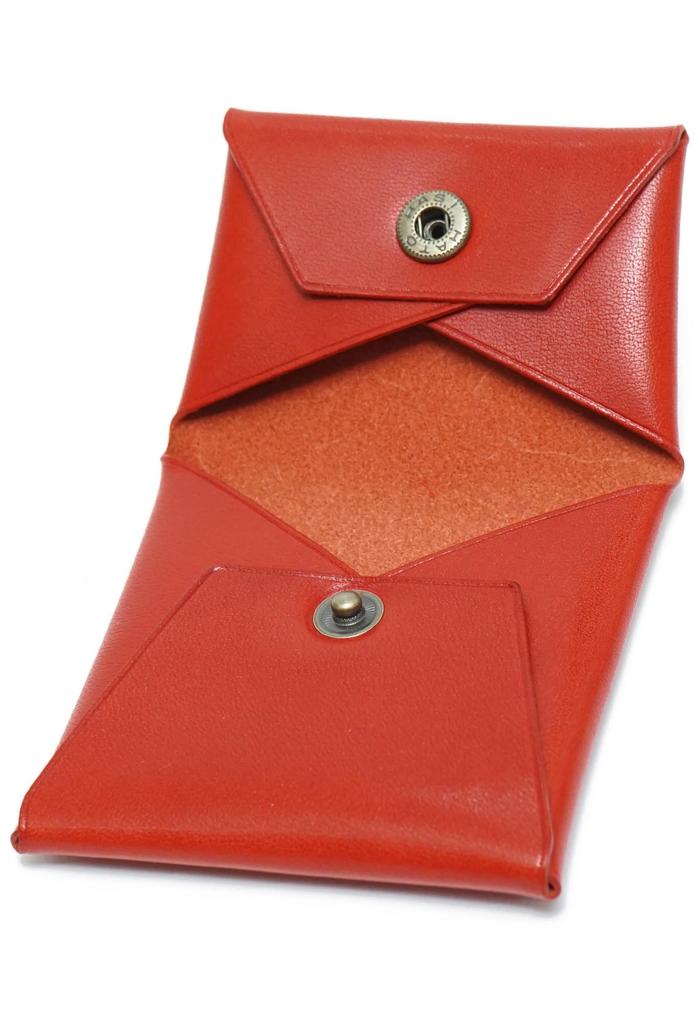 Shinsyu Tochigi Leather Coin Purse, Compact and Small, Made in Japan with Genuine Tochigi Leather, for Men and Women. Lightweight Mini Wallet with