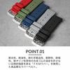 FKM VINTAGE GUMMI 22mm Breit Silikon Uhrenarmband Ersatz Custom Militärstil [MOD] ARMBAND, Armband, Band, Khaki/Schwarz, Herren