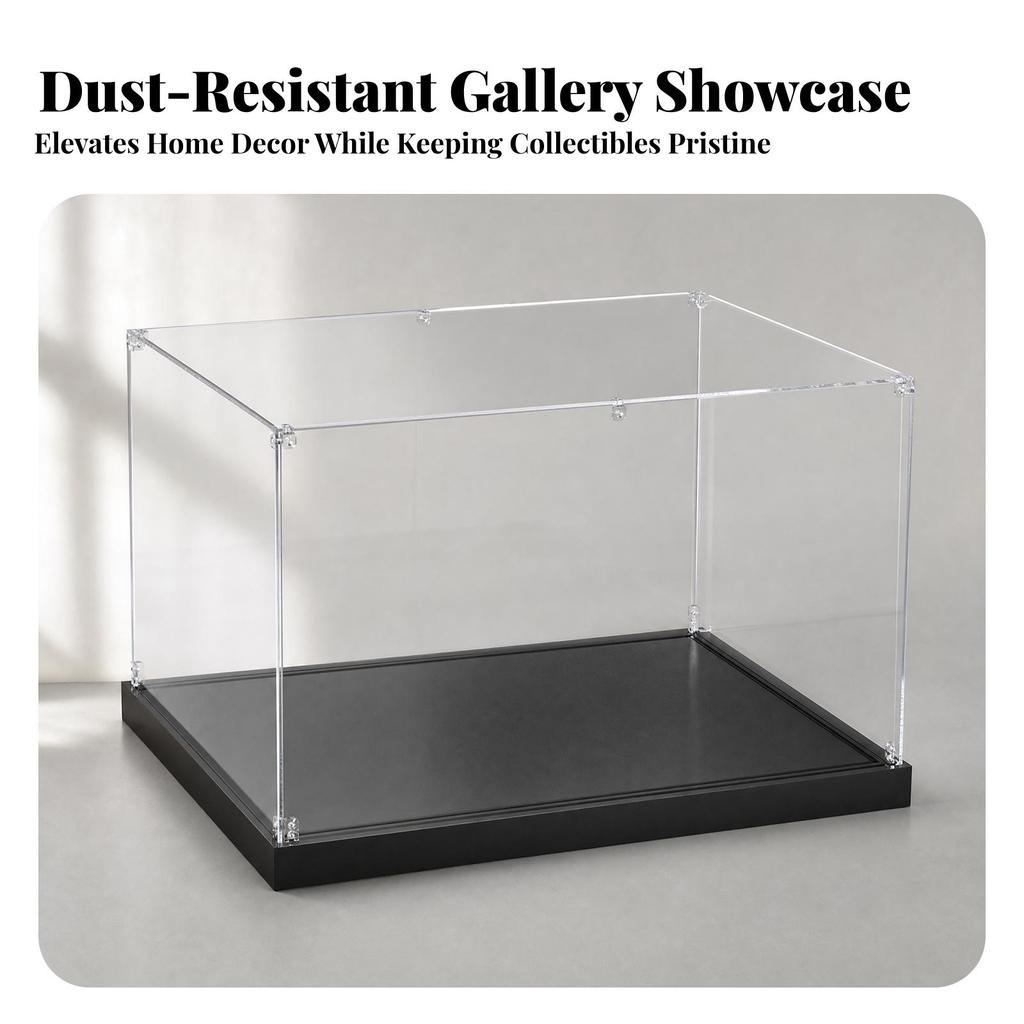 Tabletop Acrylic Display Case with Raised Base Dustproof Dust-Resistant Model