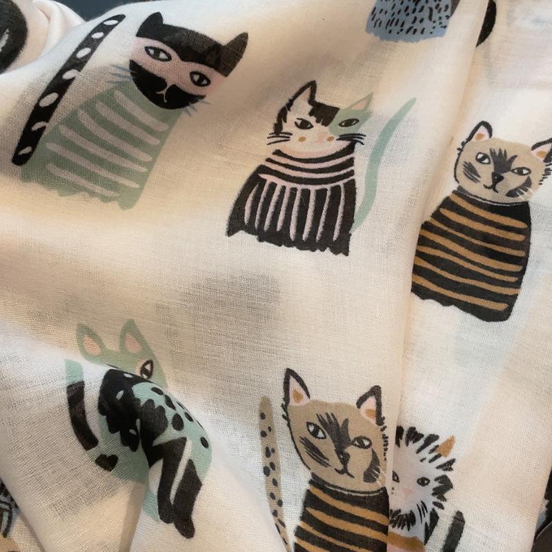 Cotton and Linen Women's Scarves Cute Sun Protection Shawls Beach Tourism Beach Scarves