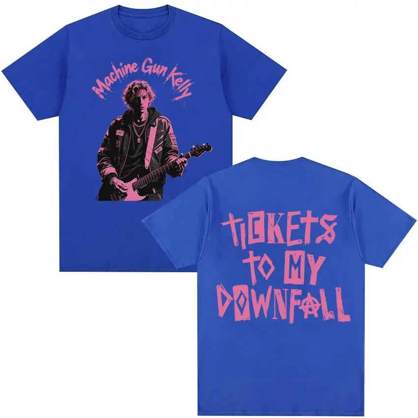 Rapper Machine Gun Kelly 2026 New Album Printed TShirt Unisexs Rock Gothic Style Fashion Loose Cotton TShirt HipHop Streetwear