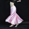 Neue Mode Satin Langes Kleid Tanz Professionelle Tanzkleidung Voller Rock Heißer 360 Vollkreis Satin Langes Kleid Swing Tanz Dekoration