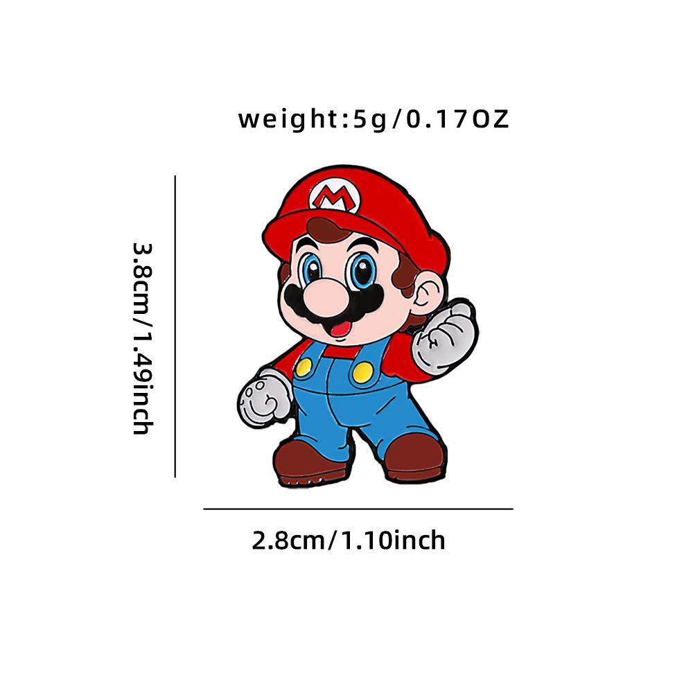 Cartoon Metal Badge Doraemon Alloy Oil Drip Brooch Super Mario Badge