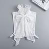 Detachable Bow Lace Collar Vintage Ruffled edge Collar Cameo Lace Fake Collar  Wedding