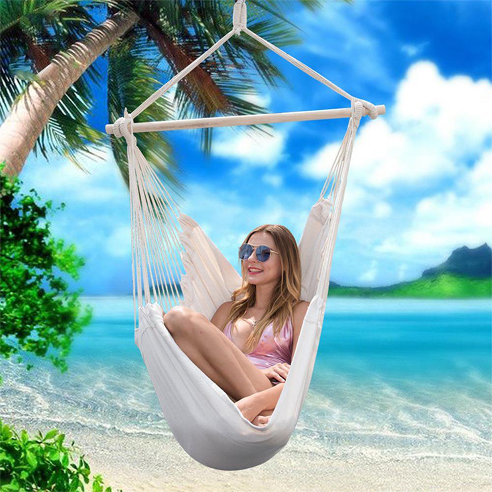 Travel Outdoor Fabric 120KG Garden Garden Hanging Chair Bedroom Hanging Hammock Swing Seat Hammock Chair Hammock Swings
