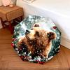1 PC Automatic Folding Umbrella - Winter Bear Pattern, Portable & Foldable Design with 8 Ribs, Christmas Birthday Gifts