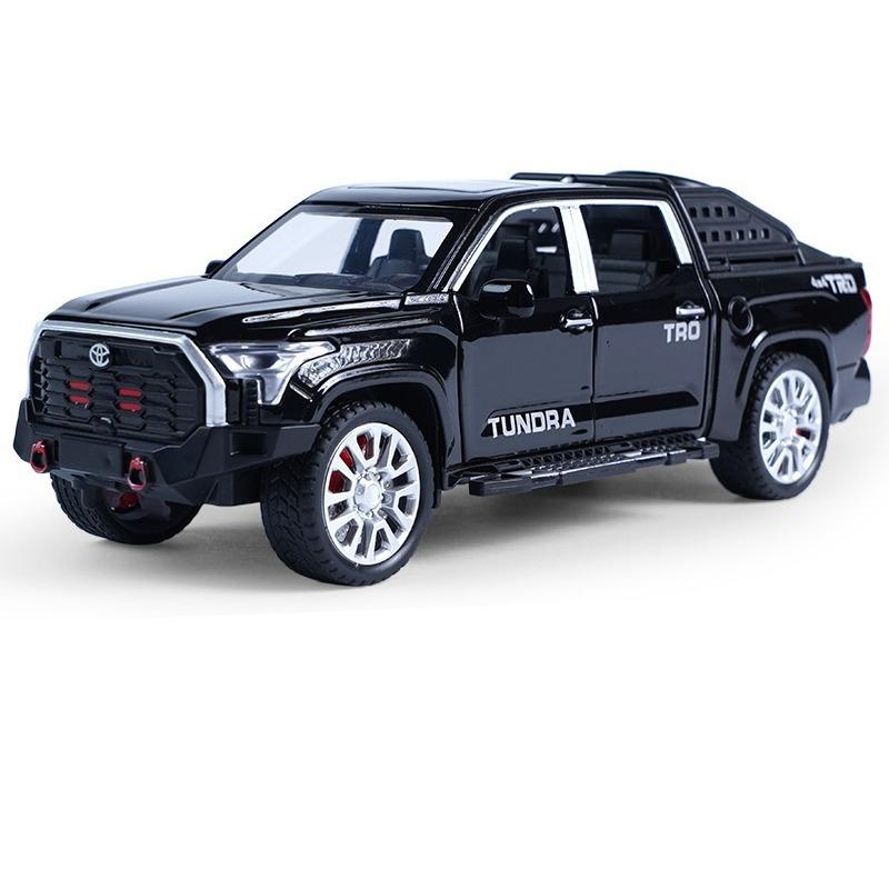 1/32 Toyota Tundra Aliaj Model Mașină Pickup Metal Turnat Sub Presiune Jucărie Vehicule Off-Road Model Mașină Simulare Înaltă Sunet și Lumină Cadouri pentru Copii