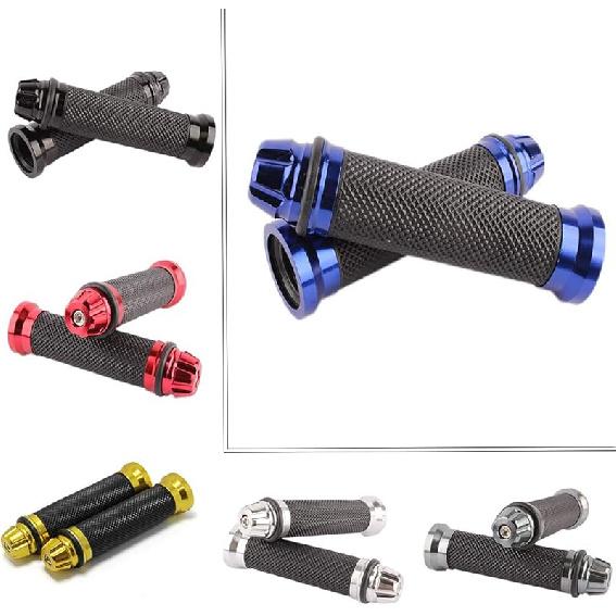 MOTORCYCLE 7/8" HAND GRIPS HANDLE BAR GEL FOR YAMAHA YZF 600 R6 Suzuki GSXR 1000(Black)