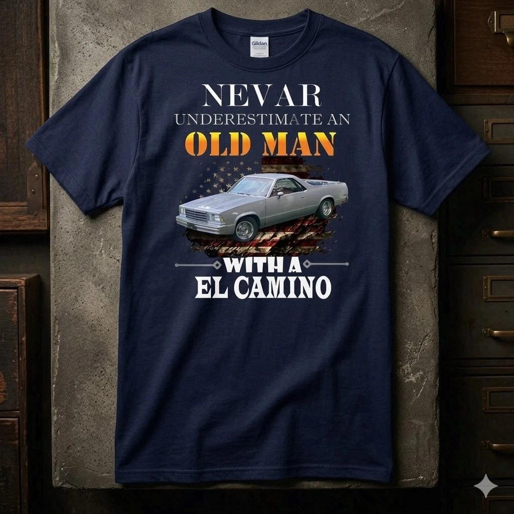 1978-87 Chevy El Camino T Shirt Classic Muscle Car Tee L