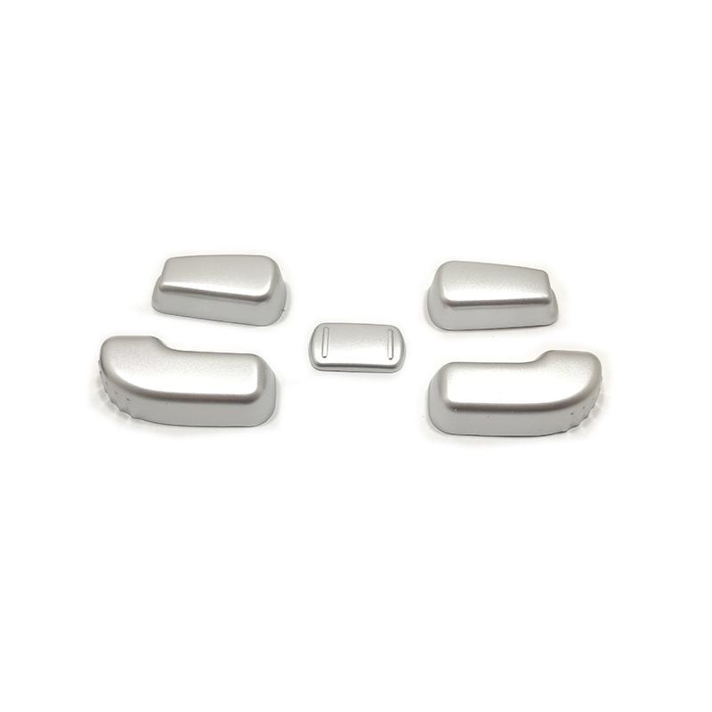 For Nissan Maxima 2016 17 18  Styling Accessories Car Seat Adjustment Switch Button Cover Trim ABS Carbon fiber/Chrome 5pcs