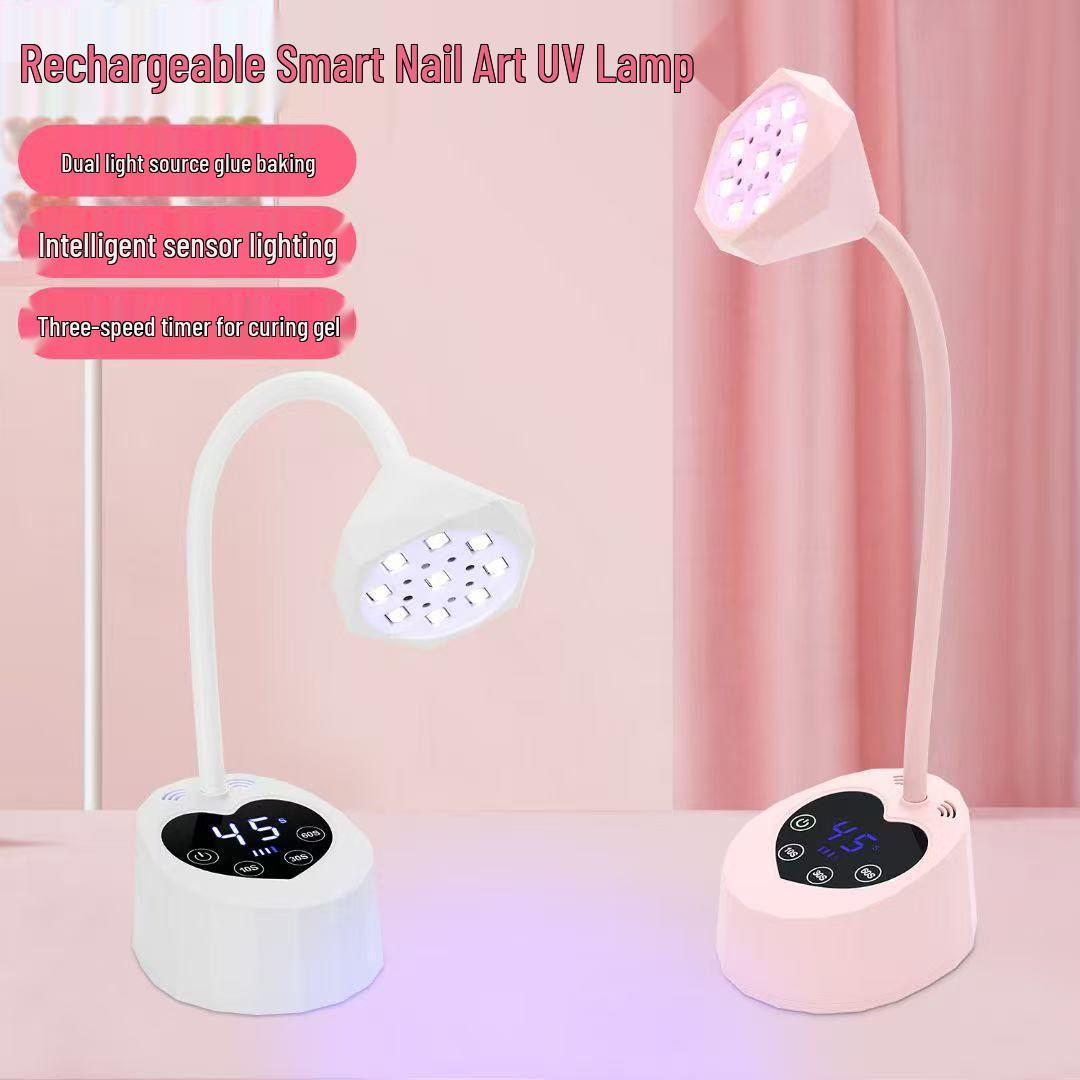 

Rechargeable Lotus Love Nail Lamp: Quick-Dry LED for Nail Tips & Light Therapy білий