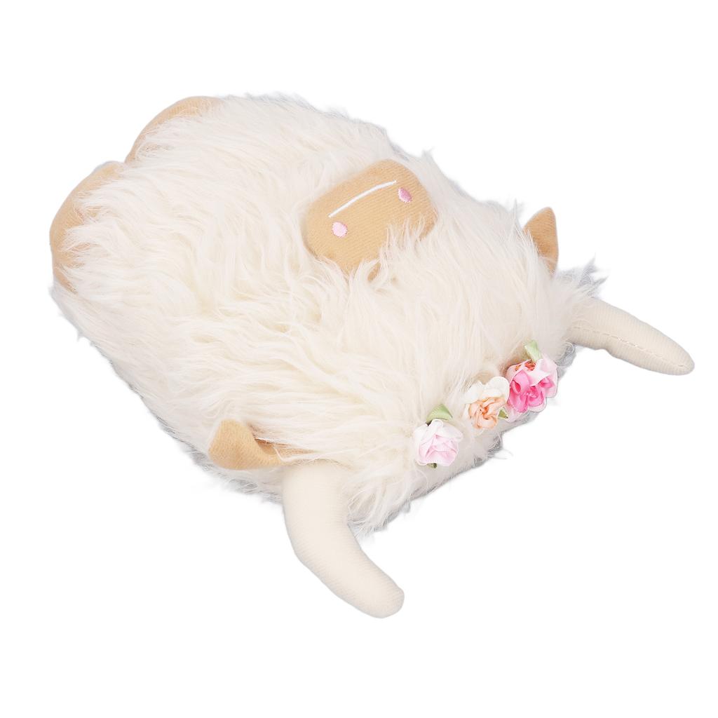 Highland Cow Plush Doll Simulation Soft Stuffed Faceless Cattle Toy for Home Decoration