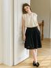 TINKNIT Pleated Skirt Scant_Ivory